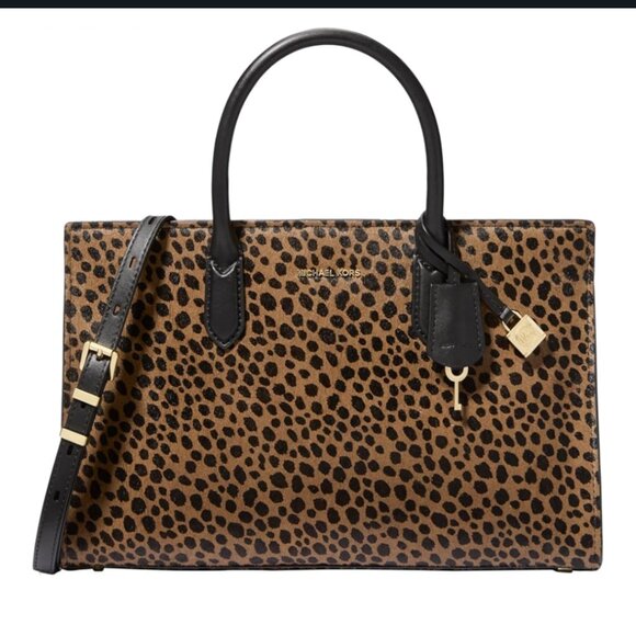 Michael Kors Handbags - Brand new medium size Michael Kors calf hair leopard print bag